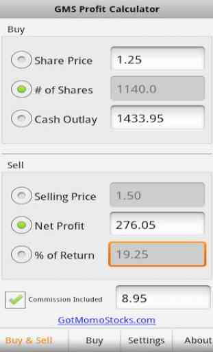 Stock Profit Calculator 1