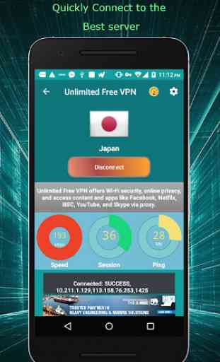 Unlimited Free VPN - Turbo Pro Secure VPN Browsing 3
