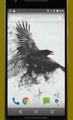 Animated Ink Raven Live Wallpapers 1