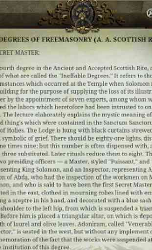 Degrees of Freemasonry (A. A. Scottish Rite) 1