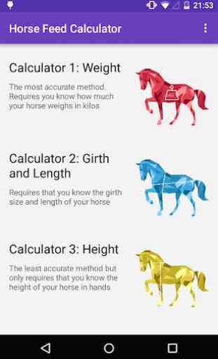 Horse Feed Calculator 1