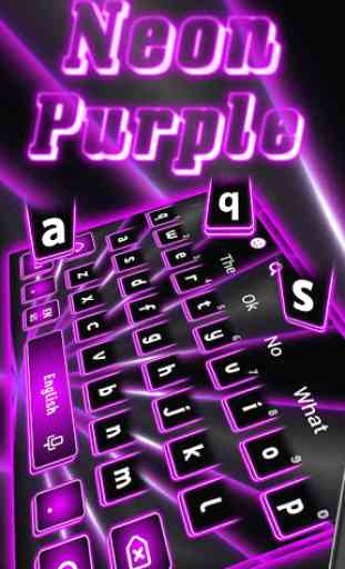 Neon Purple Keyboard 1