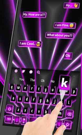 Neon Purple Keyboard 2