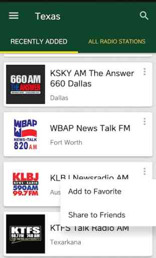 Texas Radio Stations - USA 1