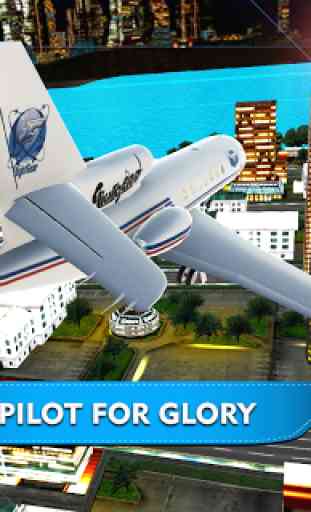 Tourist Airplane Flight Pilot Simulator 2017 3D 1