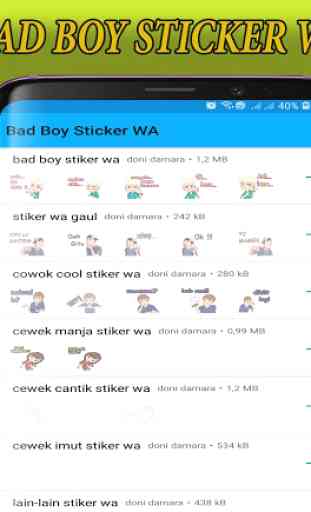 Bad Boy Stiker WA 2