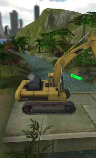 Dump & Crane Excavator Sim 3