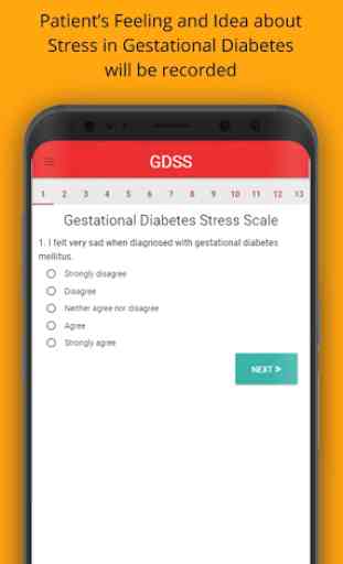 Gestational Diabetes Stress Scale 3