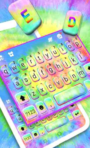 Hippy Tie Dye Keyboard Theme 2
