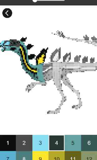 Jurassic Coloring World: Dinosaur Pixel Art 2