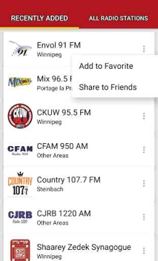 Manitoba Radio Stations - Canada 2
