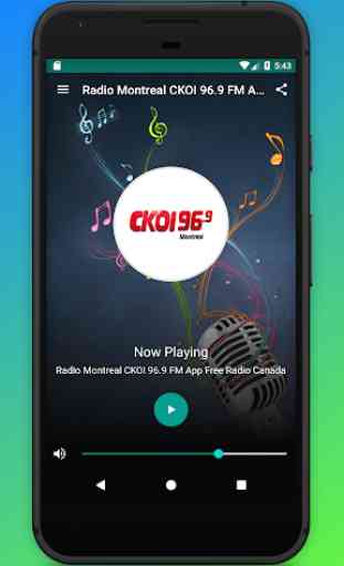 Radio Montreal CKOI 96.9 FM App Free Radio Canada 1