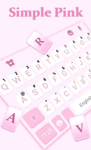 Simple Pink Keyboard Theme 2
