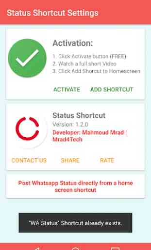 Camera for Whatsapp | Quick Status Shortcut 2