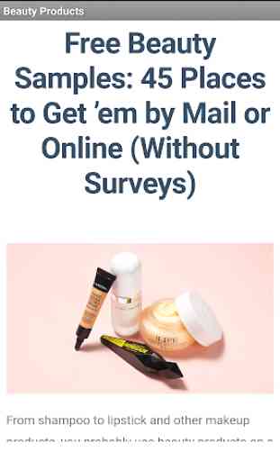 Free Beauty Products 1