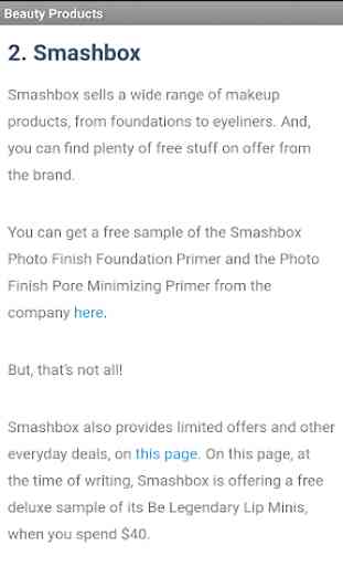 Free Beauty Products 3