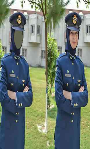 Lady Pilot Army Officer Uniform Photo Editor 2
