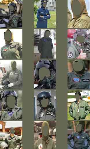 Lady Pilot Army Officer Uniform Photo Editor 3