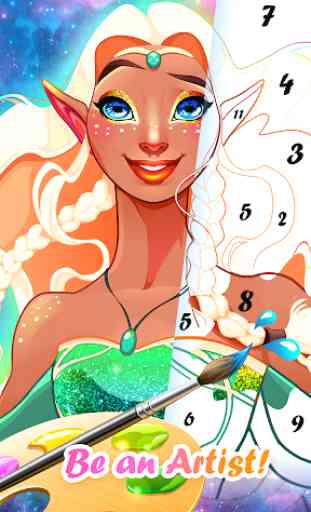 Princess Coloring Book: Special Color by Number 3