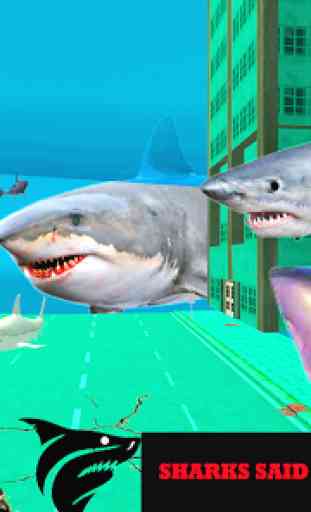 Shark City Attack 3D : Shark Games 1