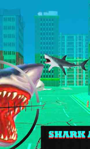 Shark City Attack 3D : Shark Games 2