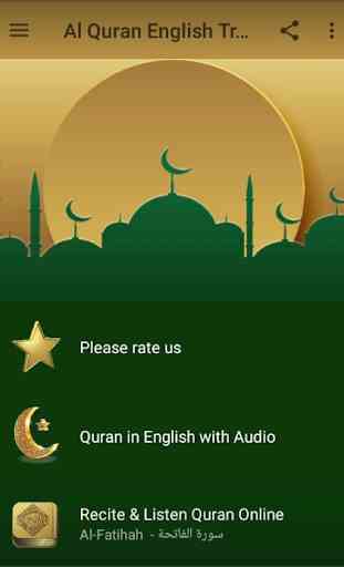 Al Quran with English Translation Audio 1