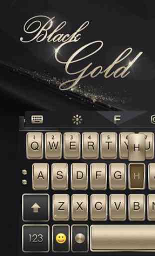 Black Gold Keyboard Theme 1