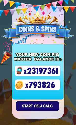 Free Spins and Coins Calc For Coin Piggy Master 4