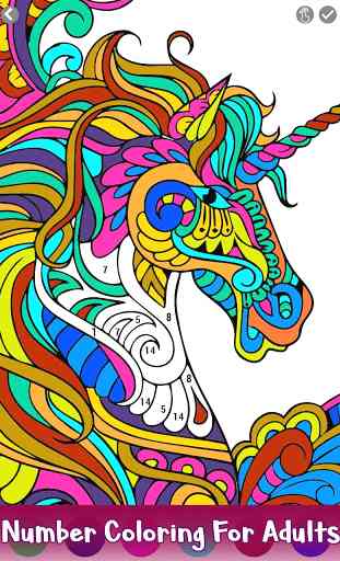 Horse Color by Number - Adult Coloring Book pages 3