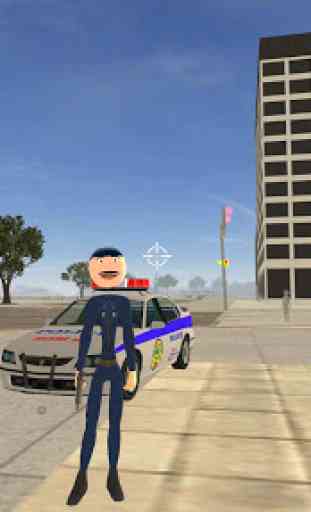 Police Stickman Rope Hero Gangstar Crime 3