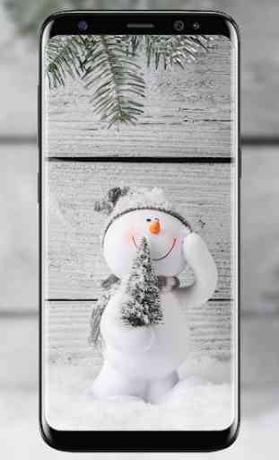 Snowman live wallpaper 1