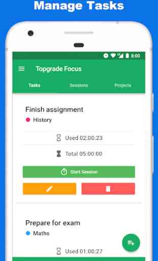 Time Tracker - Time Management - Topgrade Focus 1