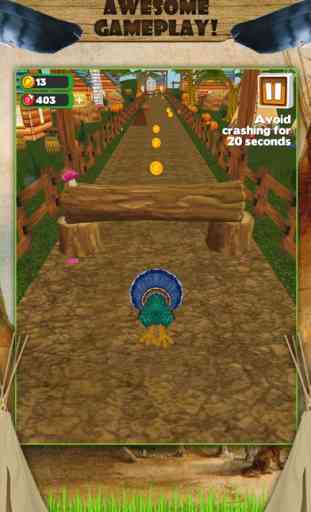 3D Turkey Run Thanksgiving Infinite Runner Game FREE 2
