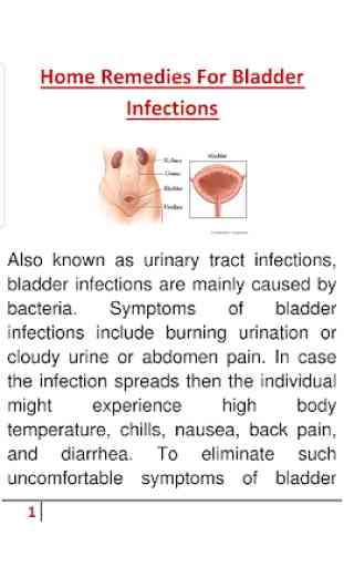 Bladder Infection Home Remedies 2