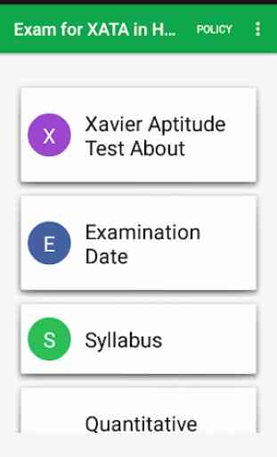 Exam for XAT in hand 1