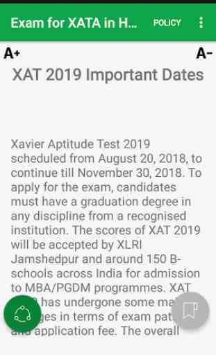 Exam for XAT in hand 4