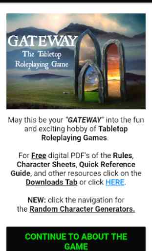 Gateway Tabletop RPG (Rules System) 1