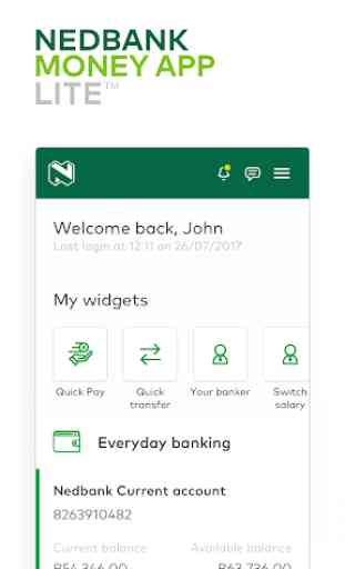 Nedbank Money App Lite™ 1