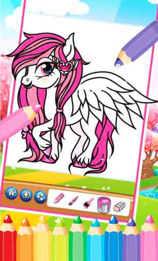 princess pony free printable coloring pages for girls kids 3
