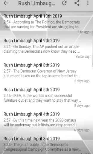 Rush Limbaugh PODCAST Update 2