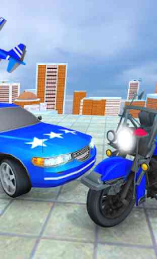 US Police Quad Bike Car Transporter Games 1