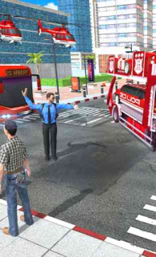 US Police Quad Bike Car Transporter Games 3