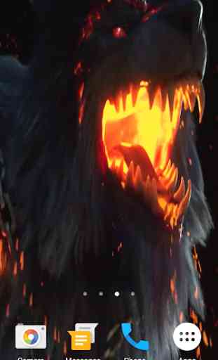Angry Fire Wolf Live Wallpaper 3