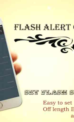 Automatic Flash Alert On Call & SMS 3