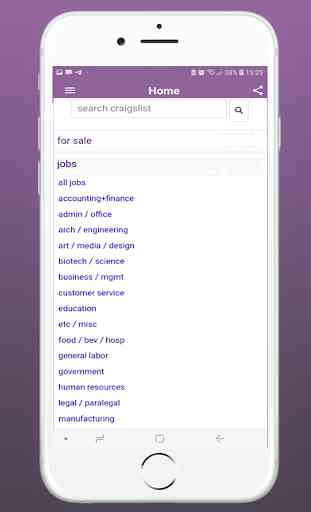Browser for classifiend jobs,for sale,services 1