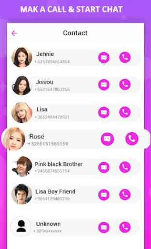 fake chat Black pink : with live video calling 3