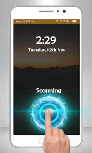 Fingerprint Scanner Lock Screen Simulator 2