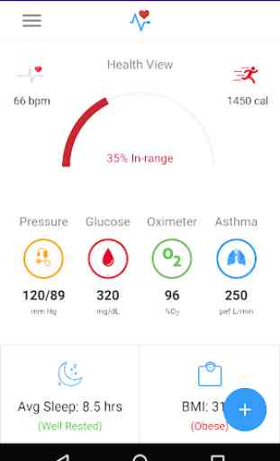 HealthView 365 - Track Glucose, BP, Weight, Asthma 1