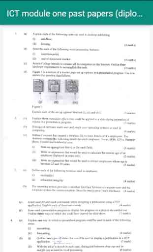ICT MODULE ONE PAST PAPERS (DIPLOMA) 3