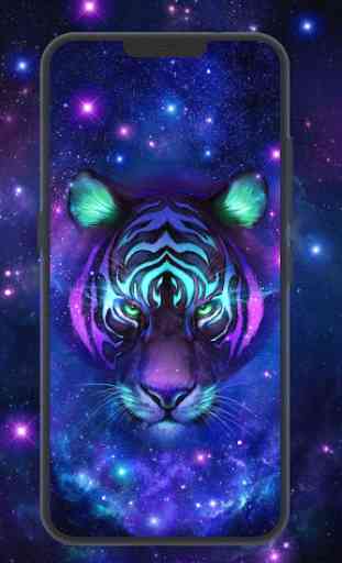 Neon Tiger Live Wallpaper 2